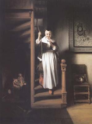 Nicolas Maes The Listening Housewife (mk25